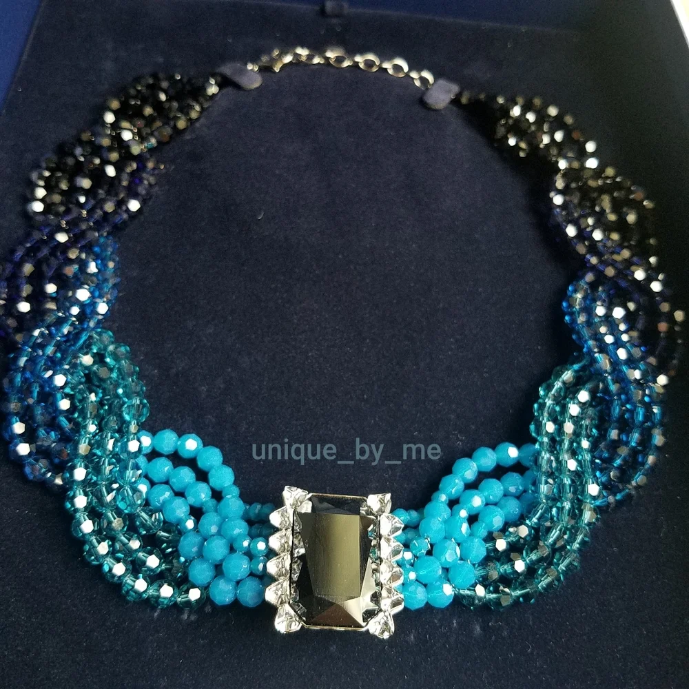 AUTHENTIC Swarovski Player Necklace & Bracelet SET RARE